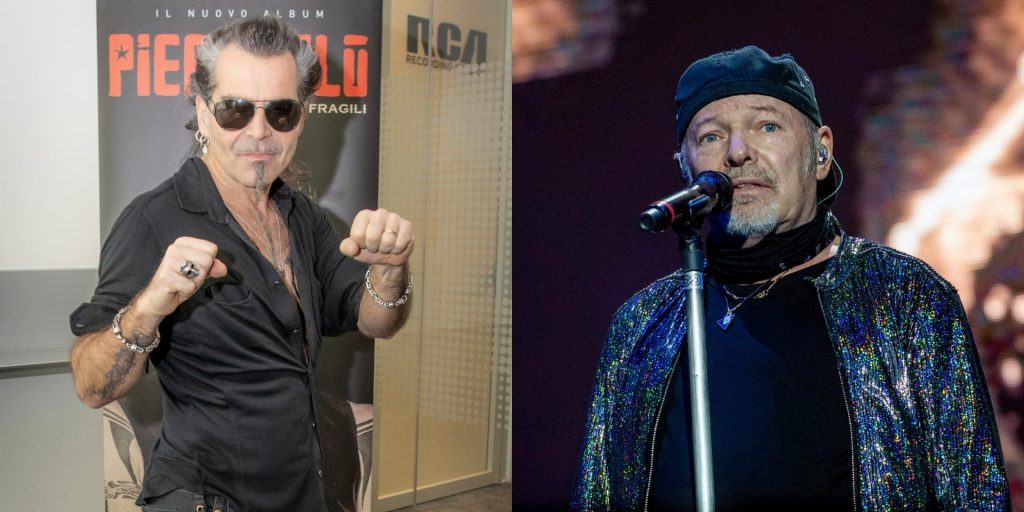 Vasco Rossi e Piero Pelù in un fotomontaggio