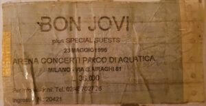 Cimelio di un live di Bon Jovi