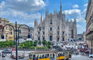 Veduta panoramica di Piazza del Duomo