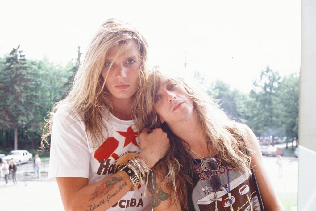 Sebastian Bach (sin.), ex cantante degli Skid Row