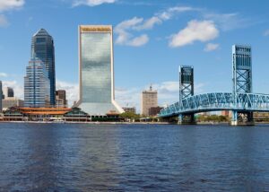 Lo skyline di Jacksonville, Florida